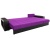 Дубай (Марго) Фиолетово-Черный Правый, угловой диван