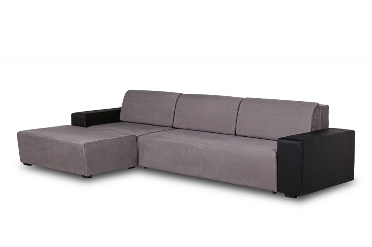 Малибу серый, угловой диван