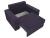 Мэдисон Фиолетовый Велюр, кресло-кровать