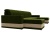 Честер П-образный Зелено-Бежевый Вельвет, угловой диван