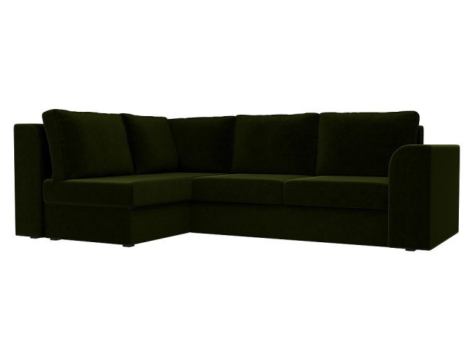 Пауэр Зеленый Вельвет, угловой диван