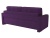 Камелия Фиолетовый Велюр, диван еврокнижка