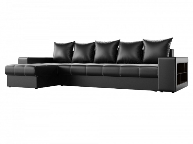 Дубай (Марго) Черный, угловой диван