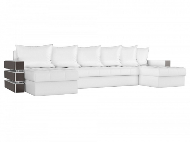 Веста (Венеция) П-образный Белый, угловой диван