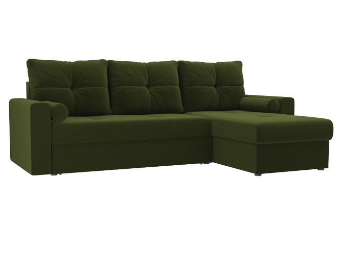 Верона Зеленый Вельвет, угловой диван