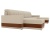 Честер П-образный Бежево-Коричневый Рогожка, угловой диван