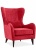 Грета Красный 2 Велюр, кресло для отдыха