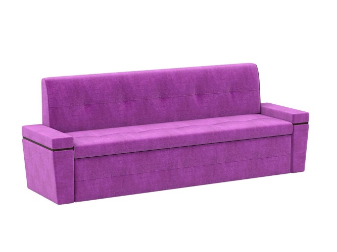 Деметра Фиолетовый Микровельвет, кухонный диван