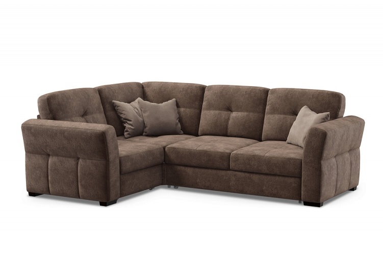 Манхэттен Люкс коричневый, угловой диван