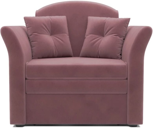 Малютка 2 розовый велюр, Кресло-кровать 