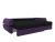 Персей Черно-Фиолетовый, угловой диван