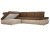 Дискавери коричнево-бежевый, угловой диван