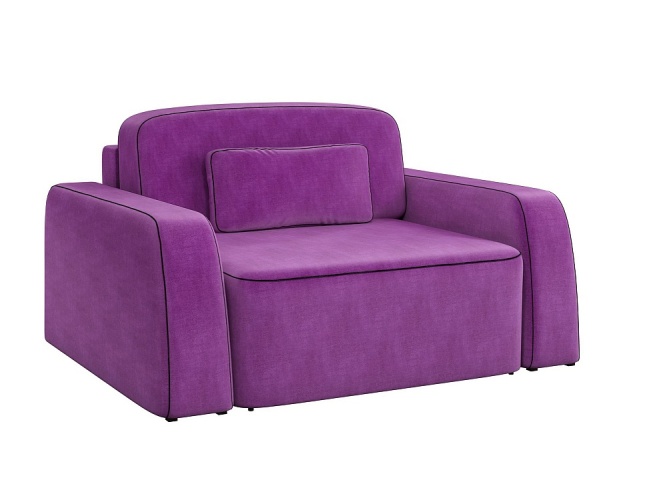 Гермес Фиолетовое Микровельвет, кресло-кровать