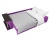 Атлант со столиком  Фиолетовый Микровельвет, диван еврокнижка