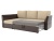 Гессен коричнево-бежевый рогожка экокожа, угловой диван