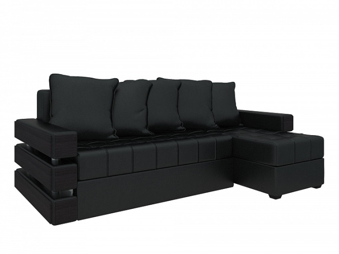 Веста (Венеция) Черный, угловой диван
