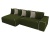 Кёльн Зеленый Микровельвет, угловой диван
