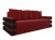 Веста (Венеция) Красный, диван еврокнижка