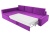 Версаль Фиолетовый Левый, угловой диван