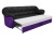 Карнелла черно-фиолетовый велюр, диван выкатной