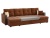 П-образный Валенсия Люкс коричневый, угловой диван