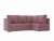 Мансберг 2 Розовый Велюр, угловой диван