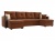 П-образный Валенсия Люкс коричневый, угловой диван