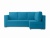 Мансберг 2 Голубой Велюр, угловой диван