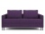 Ultra (Ультра) Фиолетовый Рогожка, диван еврокнижка