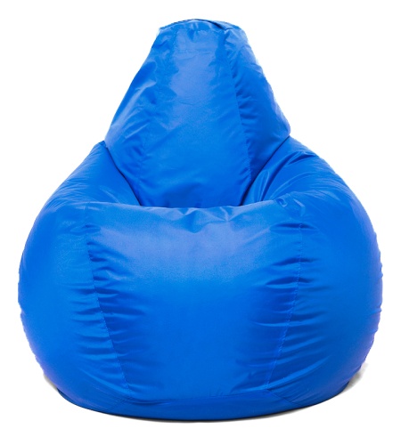 Кресло груша XL Оксфорд blue, пуф