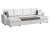 Ливерпуль Квадро П-образный белый экокожа, угловой диван