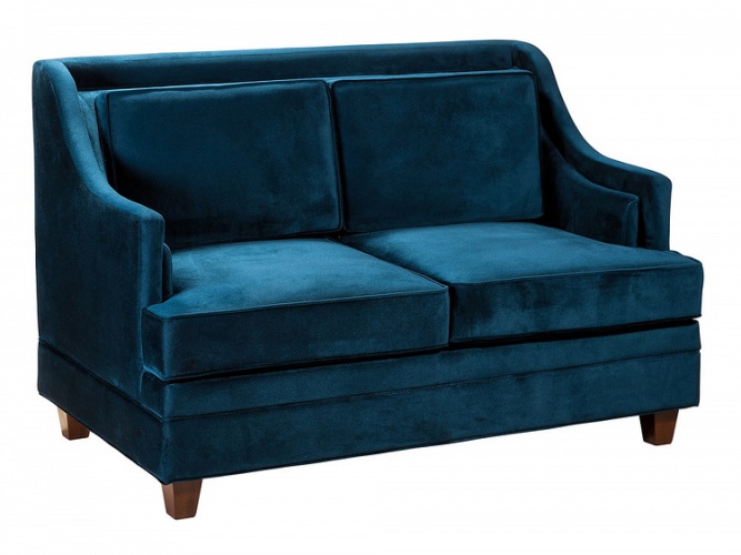 Аделаида нераскладной синий, диван еврокнижка
