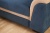 Денвер синий, угловой диван