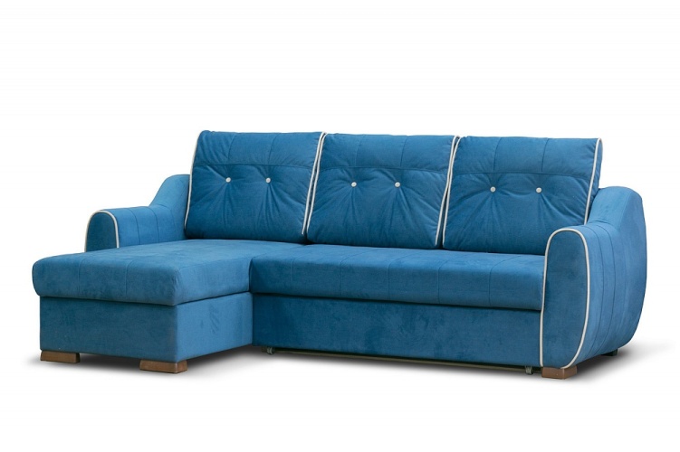 Ингрид синий, угловой диван