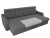 Джастин П-образный Серый Рогожка, угловой диван