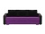 Монако Черно-Фиолетовый Экокожа Микровельвет, диван еврокнижка