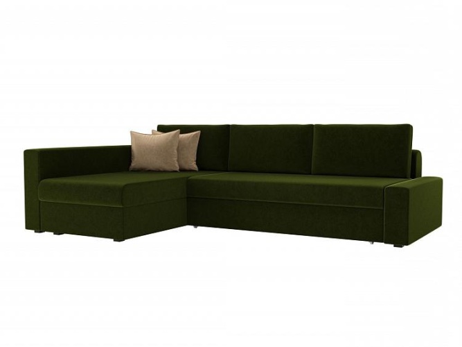 Версаль Зеленый Левый, угловой диван