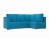 Мансберг 2 Голубой Велюр, угловой диван
