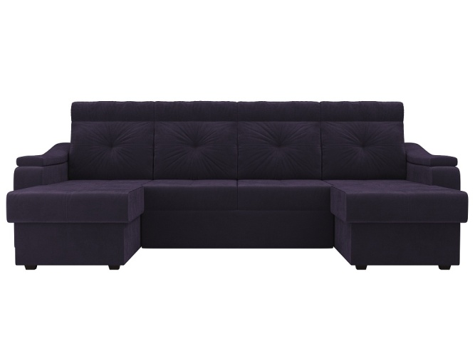 Джастин П-образный Фиолетовый Велюр, угловой диван