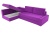 Версаль Фиолетовый Левый, угловой диван