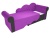 Тедди 2 Фиолетово-Черный Микровельвет, детский диван