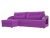 Канзас Фиолетовый Микровельвет, угловой диван