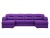 Бостон Luxe П-Образный Фиолетовый Велюр, угловой диван