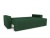 Лофт Зеленый Велюр, диван еврокнижка
