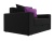 Мэдисон Черно-Фиолетовый 2 Микровельвет, кресло-кровать