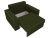 Мэдисон Зеленый Микровельвет, кресло-кровать