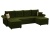 Милфорд Эко П-образный Зеленый, угловой диван