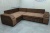 Николь коричневый Велюр, угловой диван