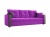 Валенсия фиолетовый вельвет, диван еврокнижка