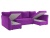 Гессен-П фиолетовый, угловой диван